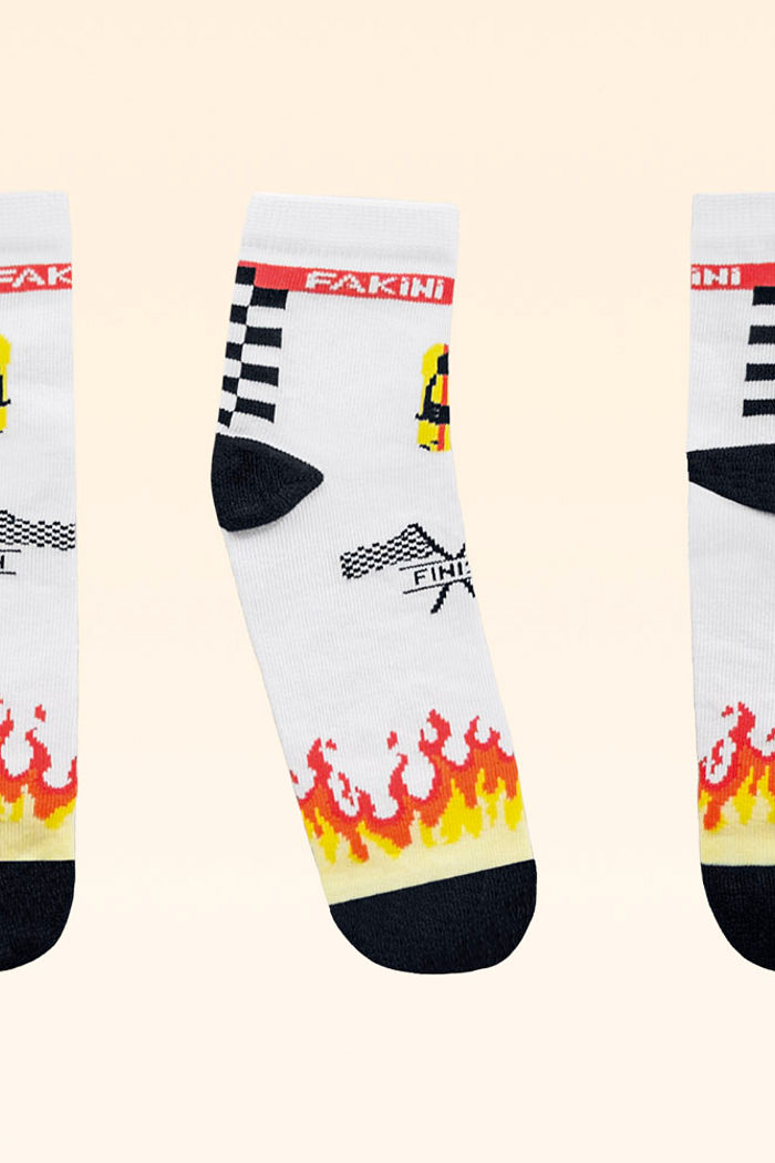 Meia cano curto race