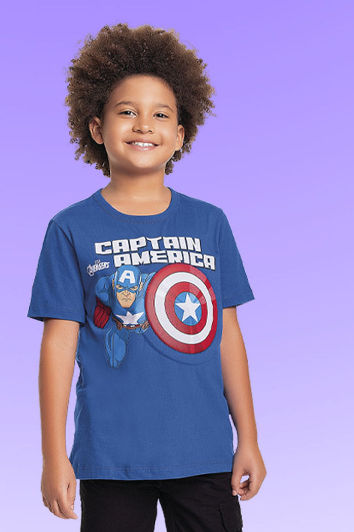 Camiseta em meia malha Os Vingadores