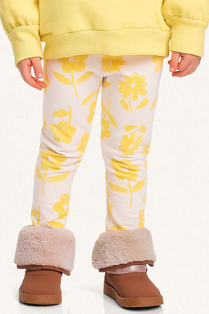 Conjunto blusão em moletom e legging em molecotton borboleta