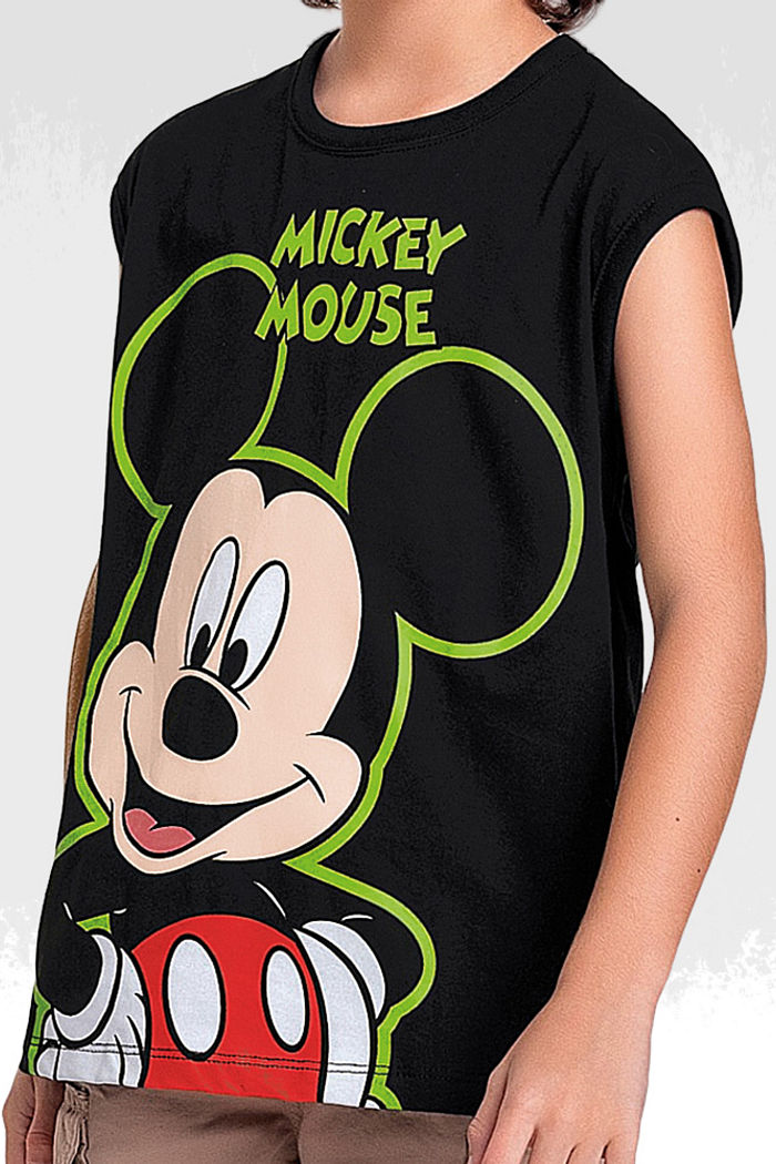 Regata meia malha mickey