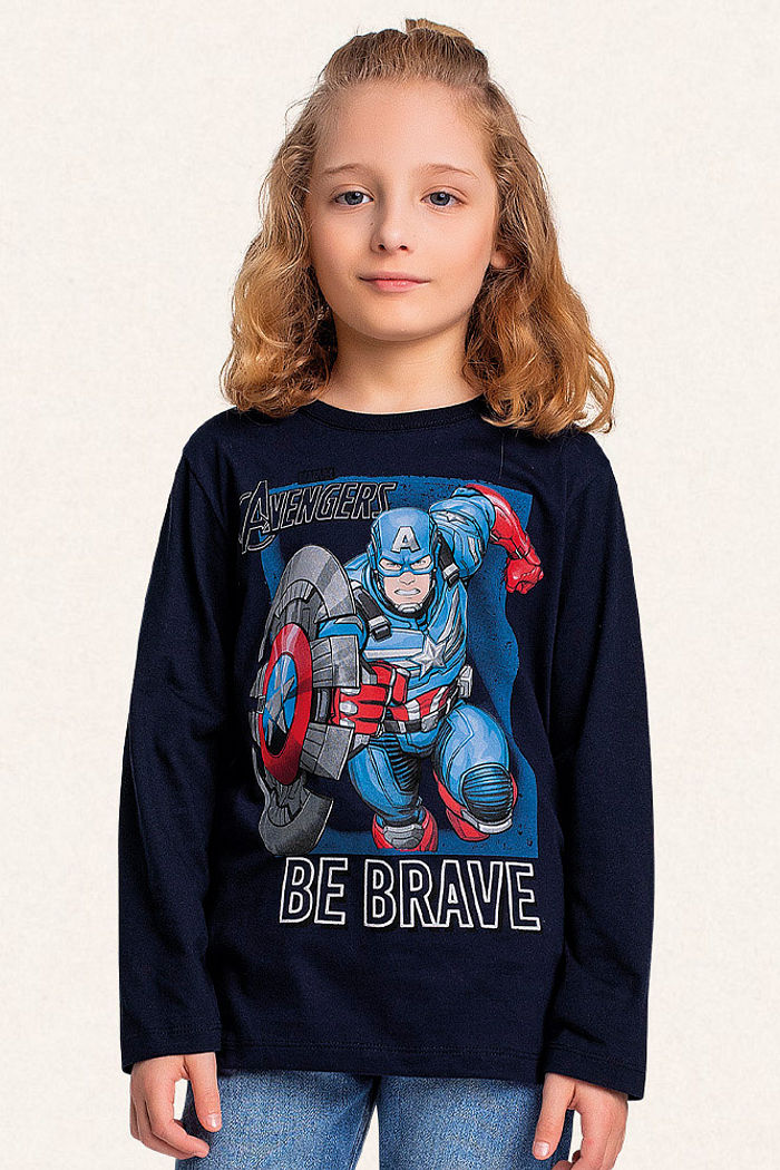 Camiseta manga longa em meia malha