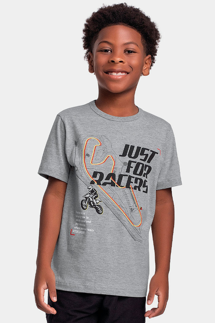 Camiseta racers em meia malha