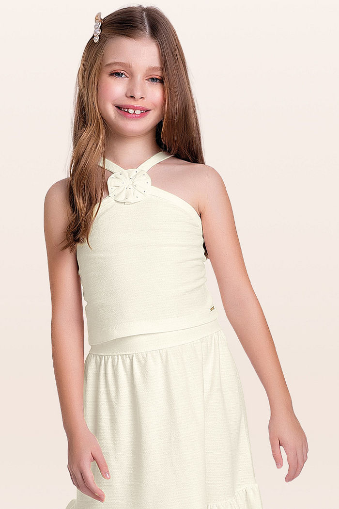 Conjunto regata e saia longa em malha florence