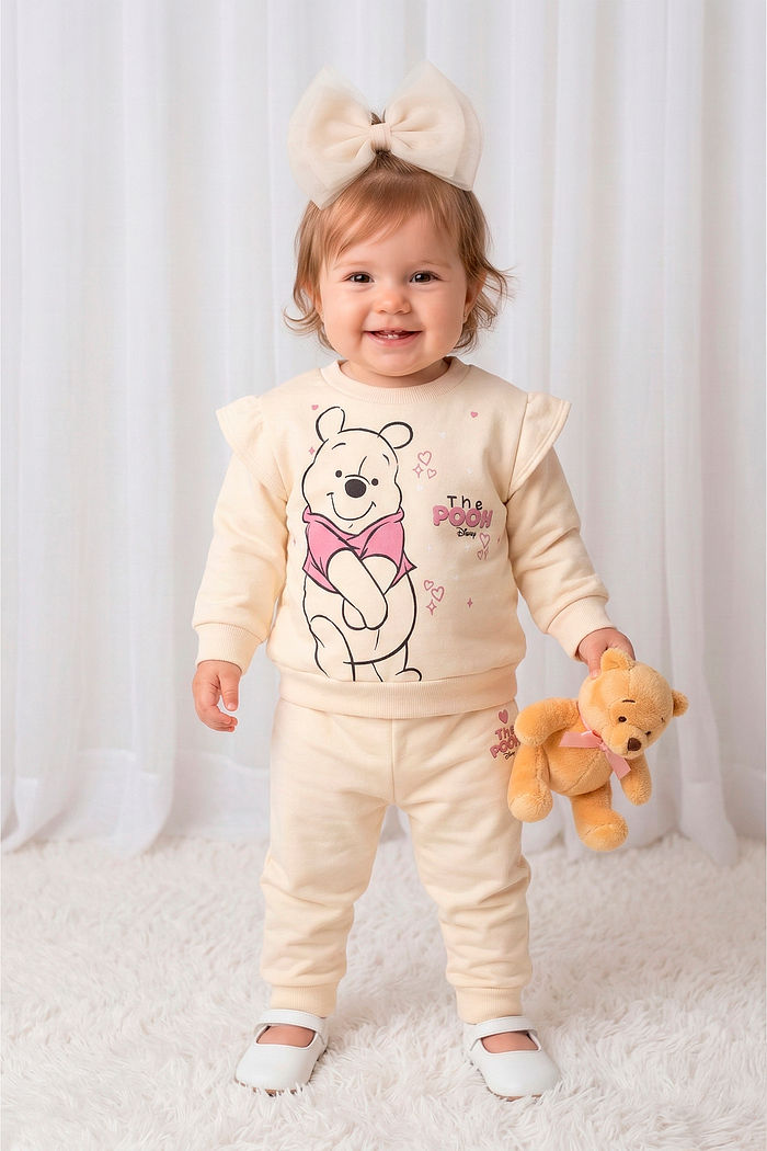 Conjunto blusão e calça Ursinho Pooh