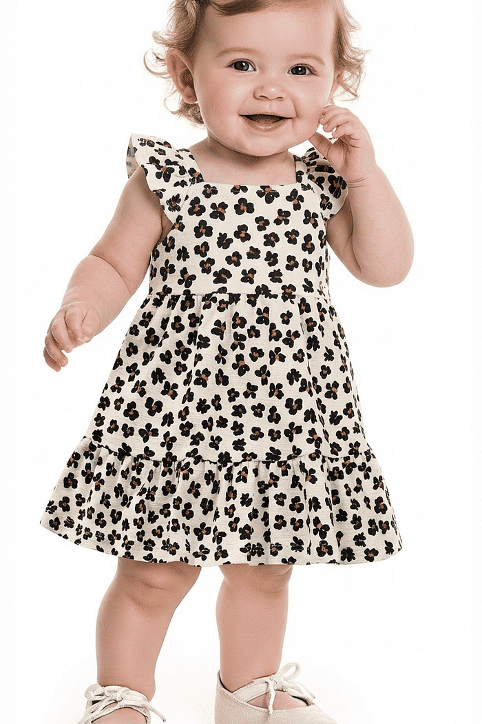 Vestido em malha florence animal print