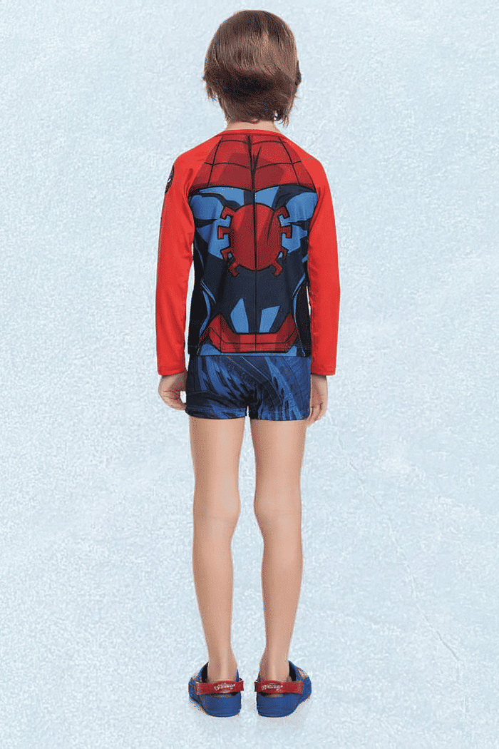 Camiseta manga longa em cotton poliéster Homem-aranha