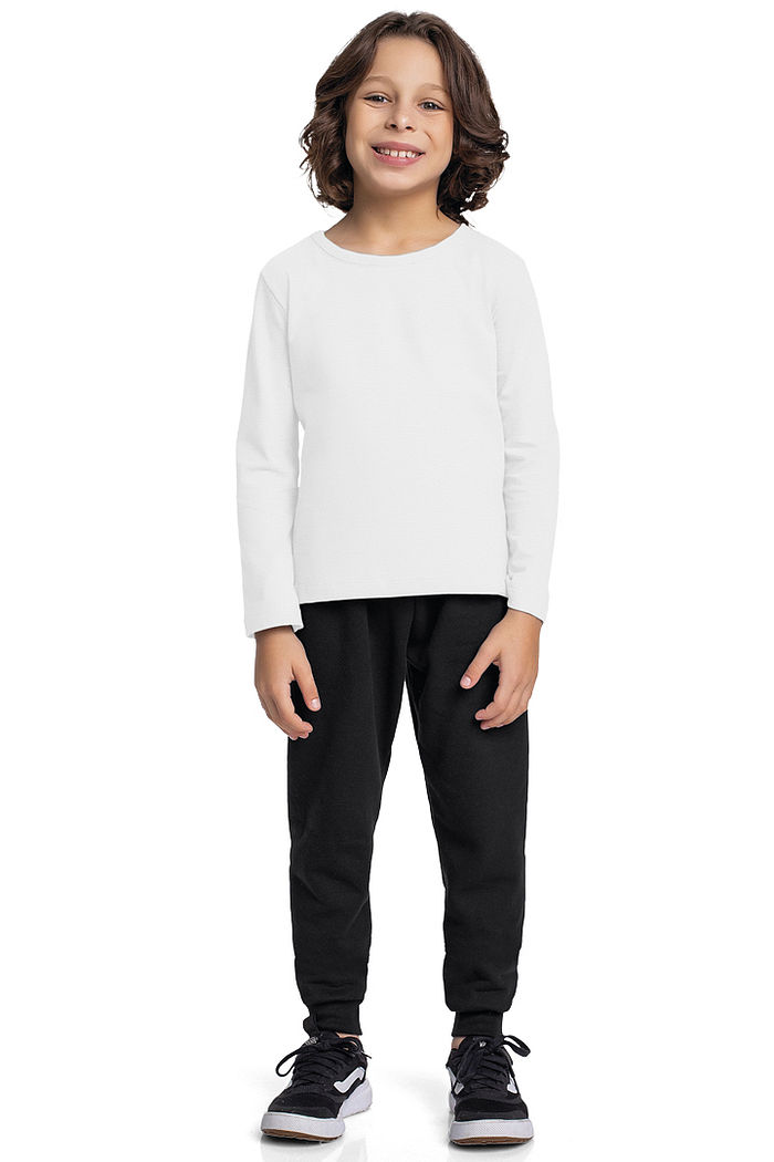 Calça básica em moletinho