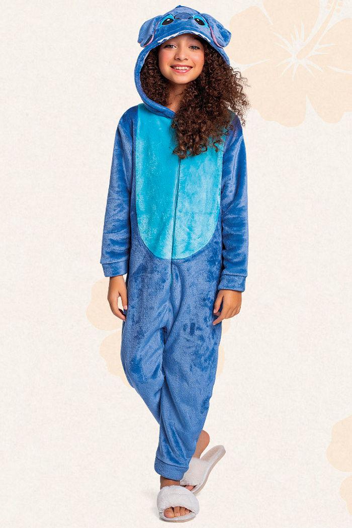 Kigurumi Lilo & Stitch em fleece