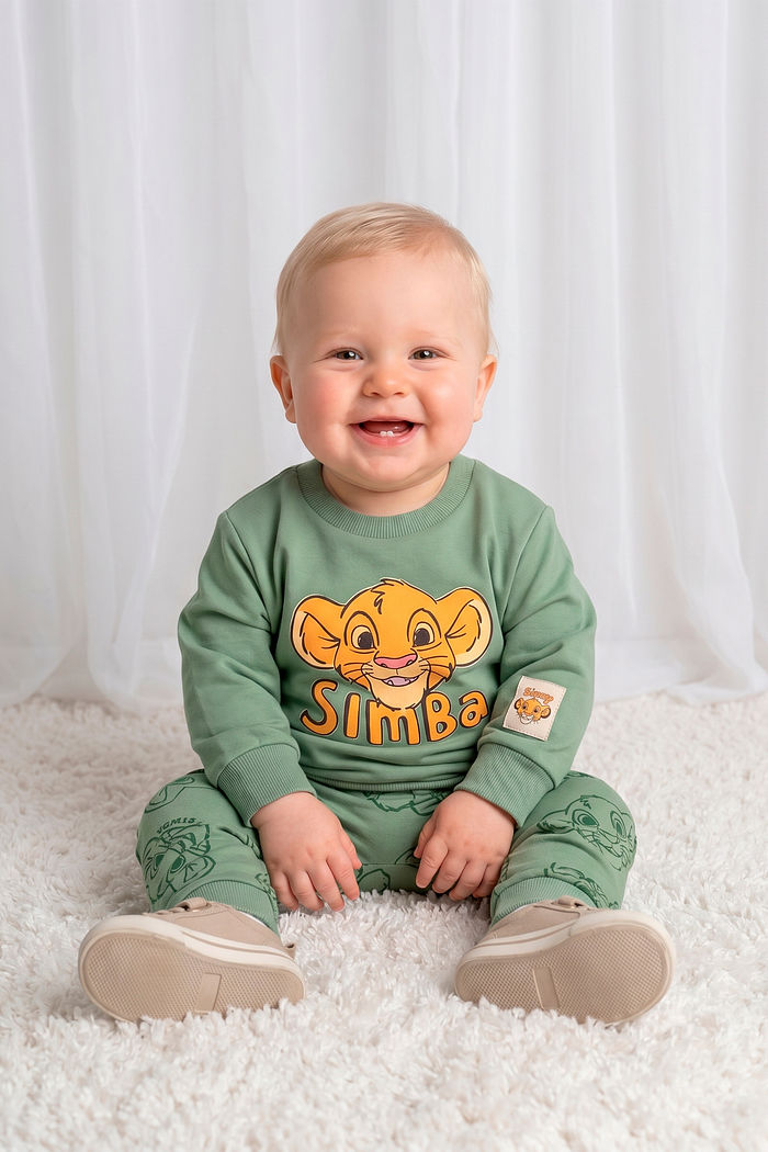 Conjunto blusão e calça em moletom 