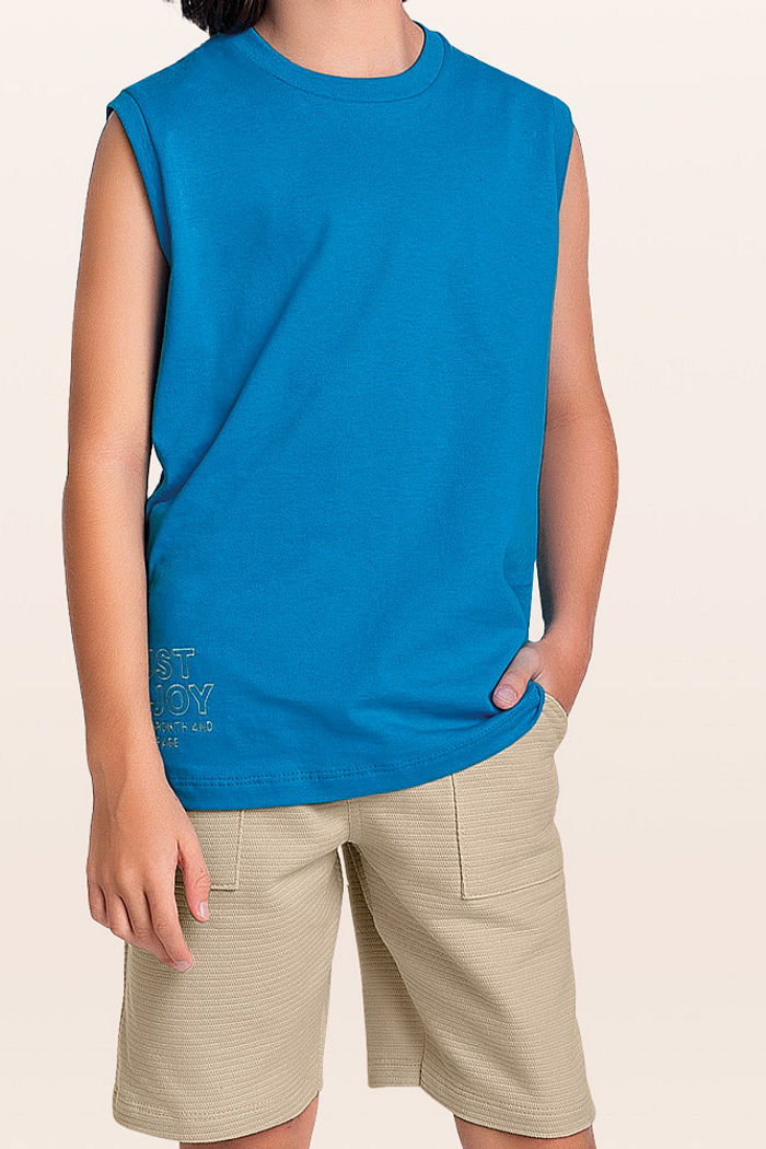 Conjunto regata e bermuda just enjoy