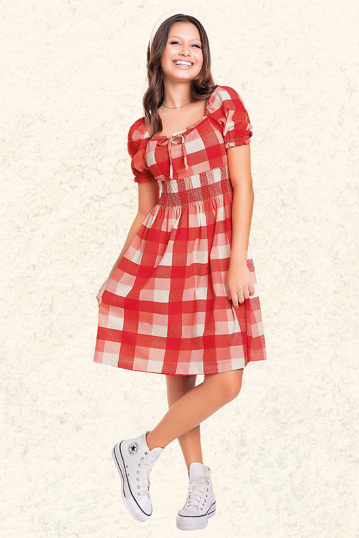 Vestido em malha florence