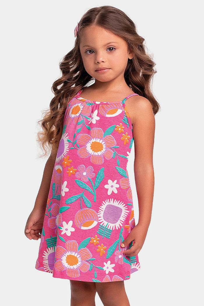 Vestido de alça florido