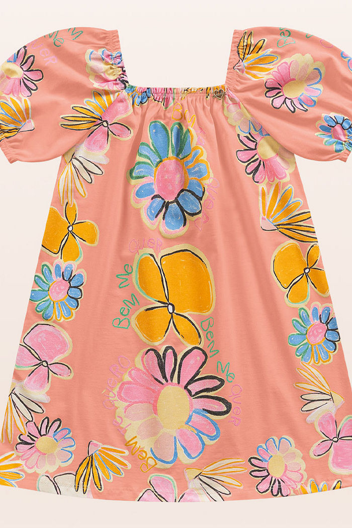 Vestido em meia malha bem me quer