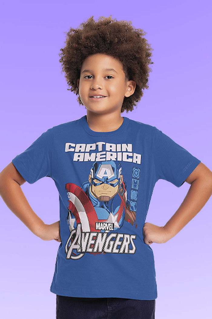 Camiseta em meia malha Os Vingadores