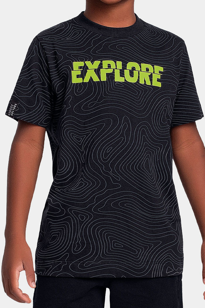 Camiseta explore em meia malha