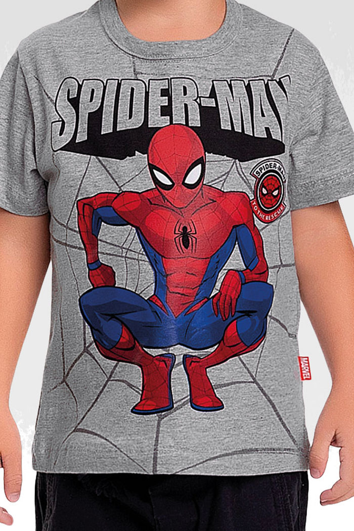 Camiseta em meia malha spiderman