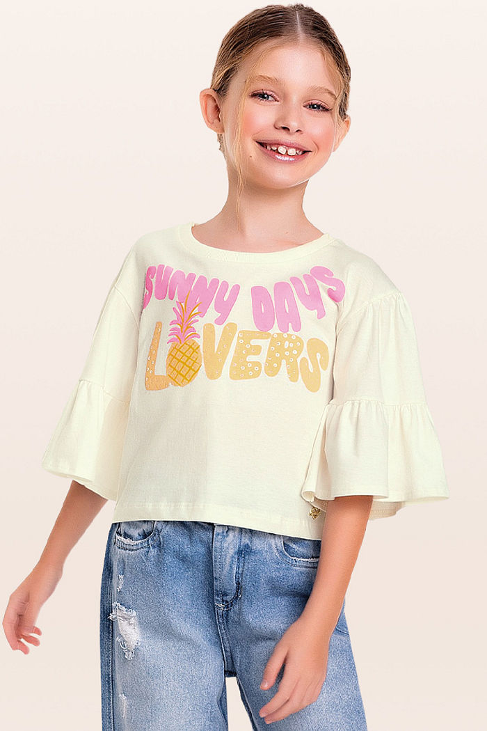 Blusa em meia malha sunny days