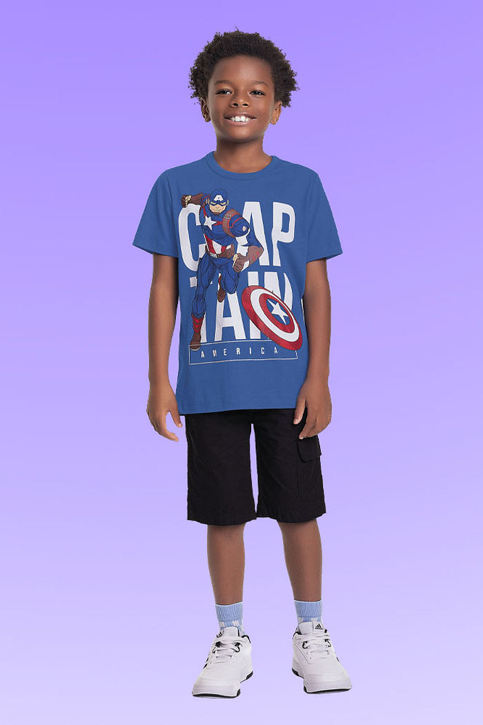 Camiseta em meia malha Os Vingadores