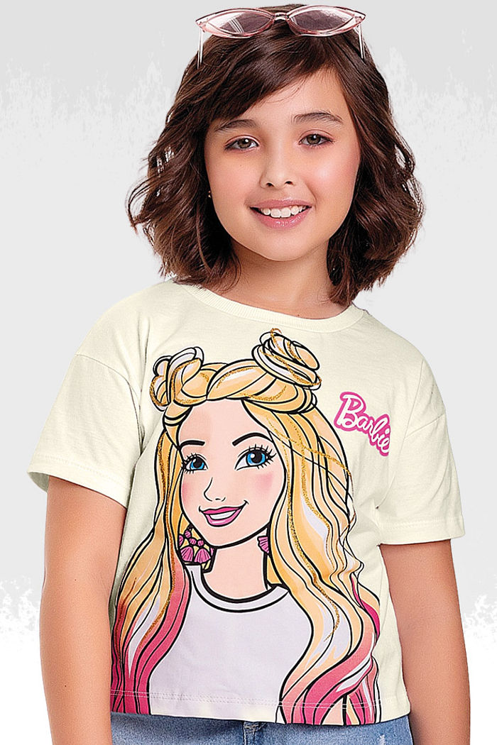 Blusa em meia malha barbie