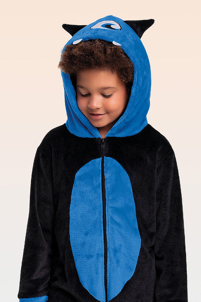 Kigurumi monstro em fleece