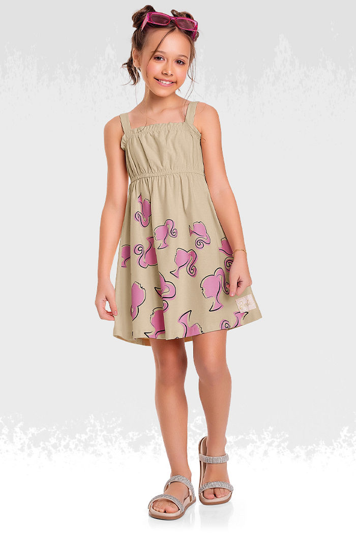 Vestido em malha florence barbie