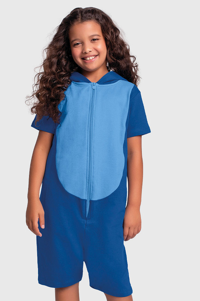 Kigurumi curto Lilo & Stitch em moletinho