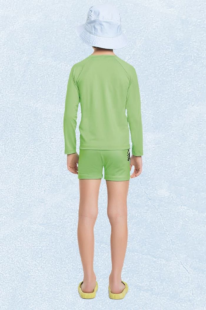 Camiseta manga longa em cotton poliéster Mickey