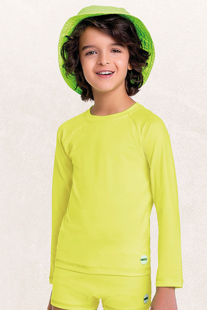 Camiseta manga longa praia básica