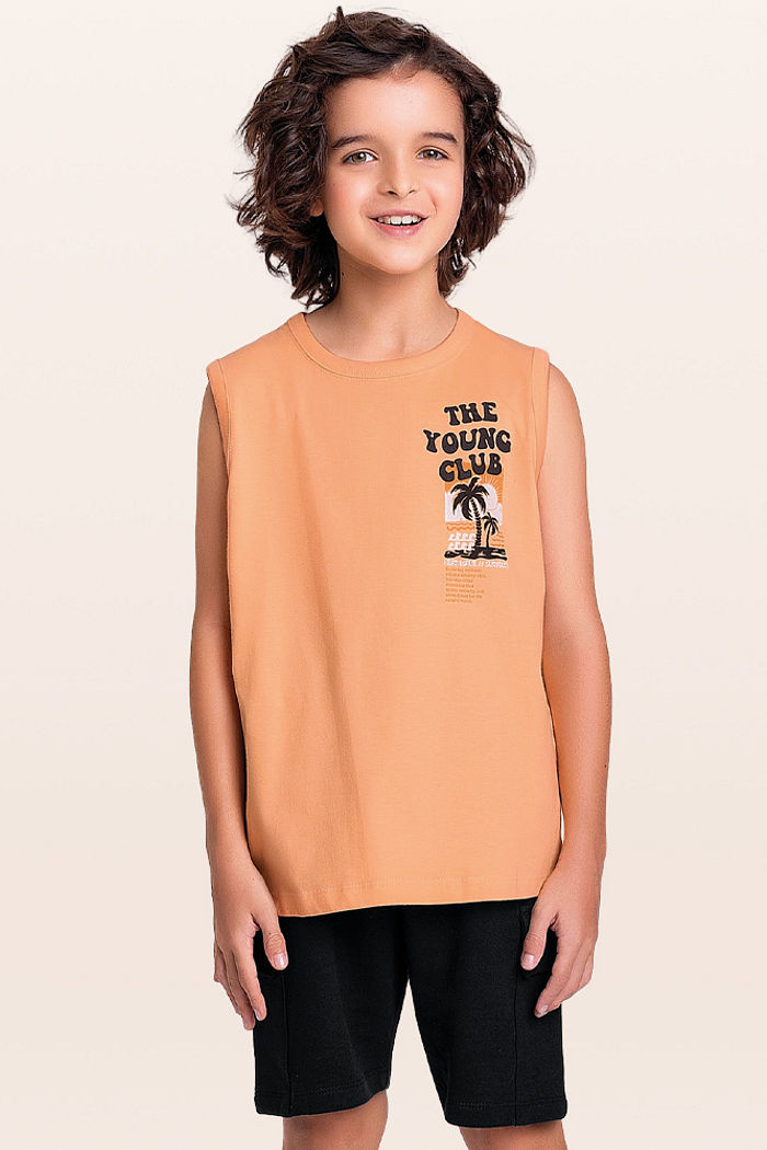 Conjunto regata e bermuda férias