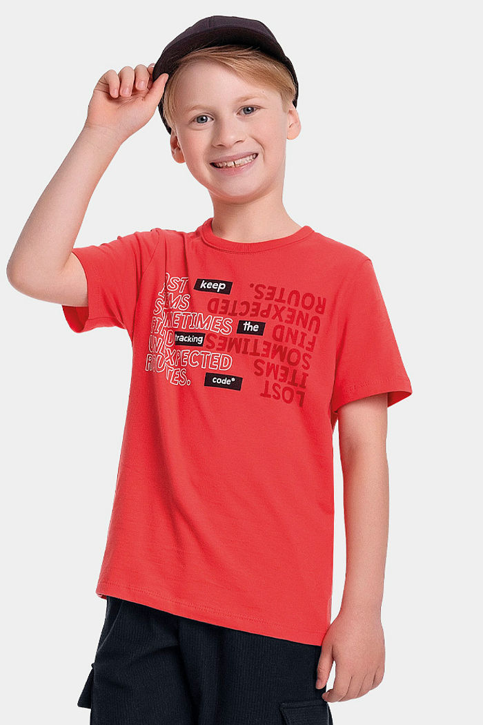 Camiseta em meia malha new york