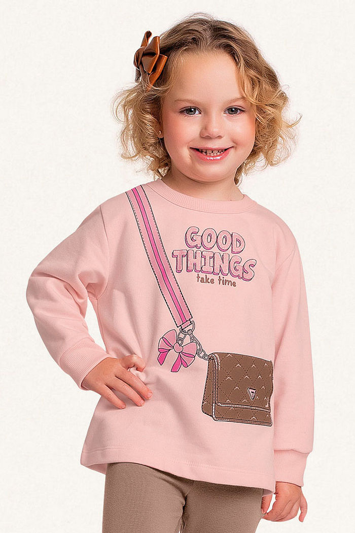 Conjunto blusão em moletom e legging em molecotton good things