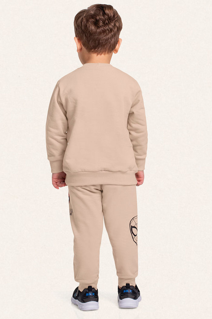 Conjunto blusão e calça em moletom Homem-aranha