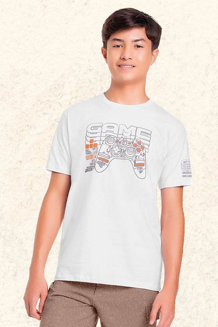 Camiseta em meia malha