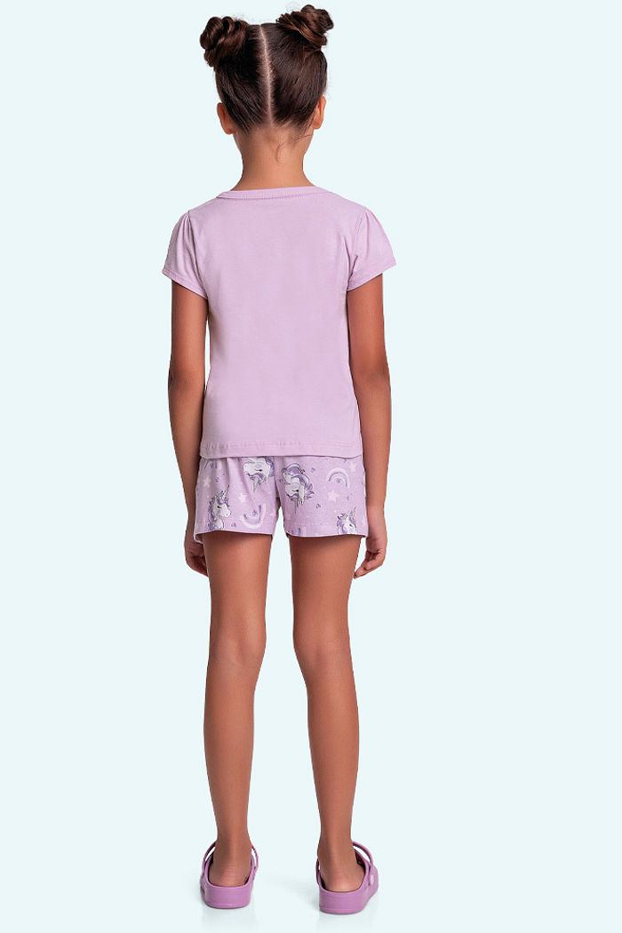 Conjunto pijama blusa e short magic