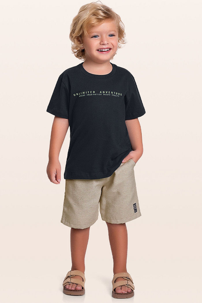 Bermuda em tecido eco lili