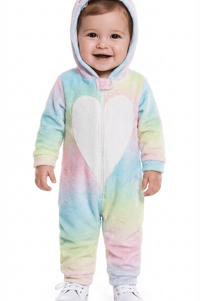 Kigurumi unicórnio em fleece