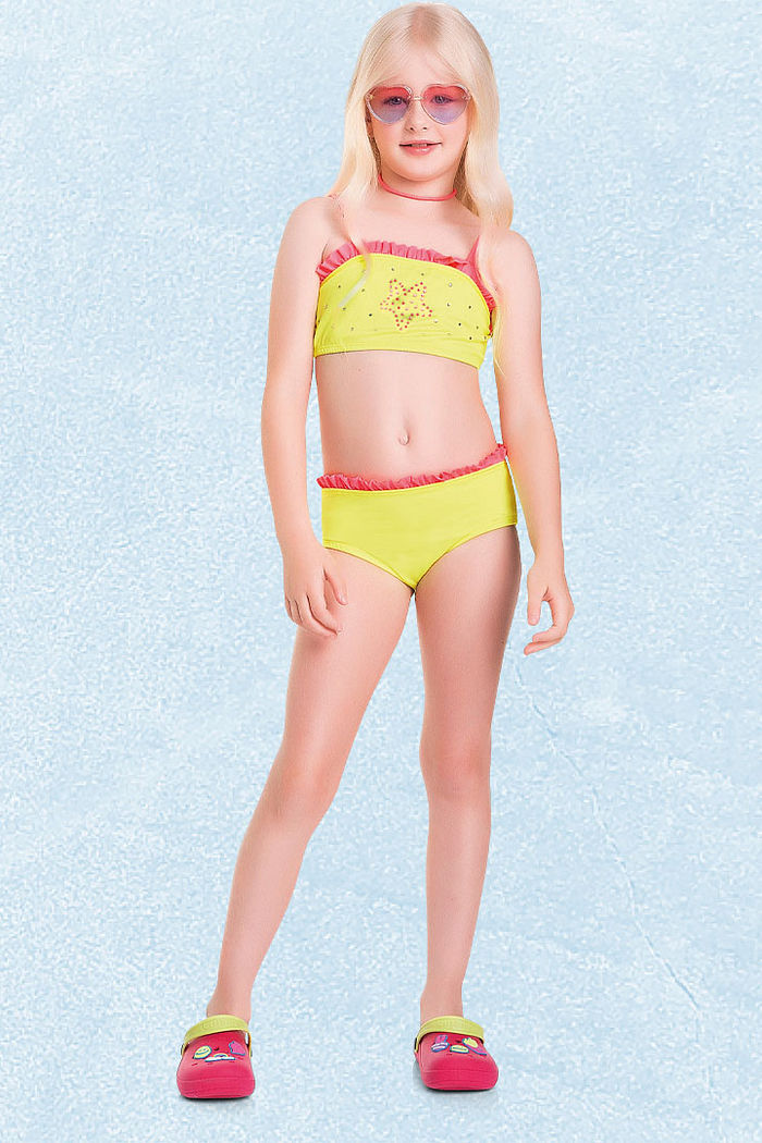 Conjunto biquíni top e calcinha com forro em cotton poliéster