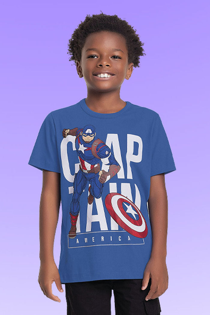 Camiseta em meia malha Os Vingadores