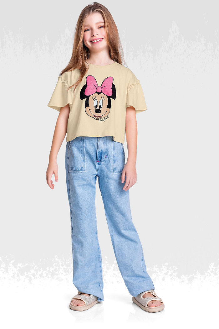 Blusa em meia malha minnie