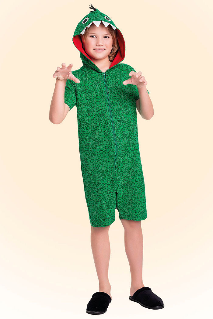 Kigurumi dinossauro em moletinho