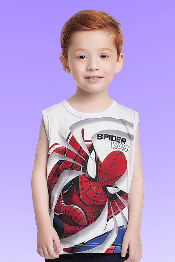 Regata em meia malha Homem-aranha