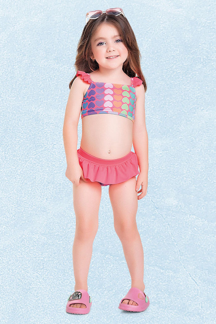 Conjunto biquíni top e calcinha com forro em cotton poliéster