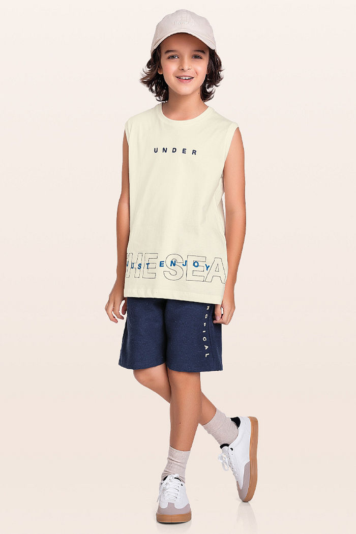 Conjunto regata e bermuda mar