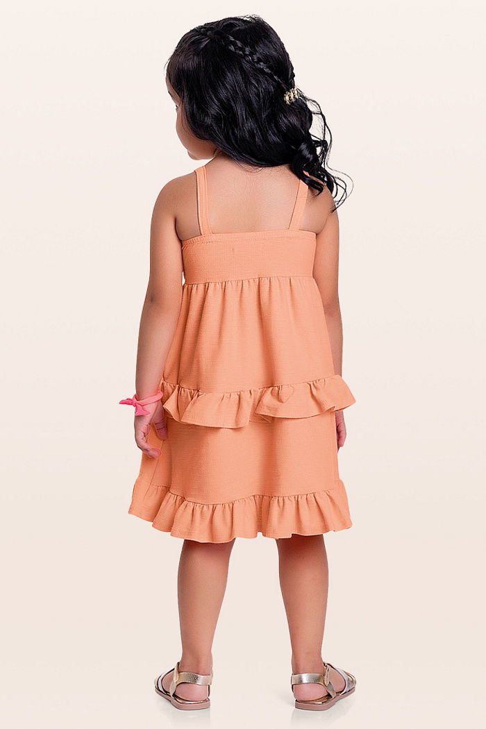 Vestido em malha florence babados