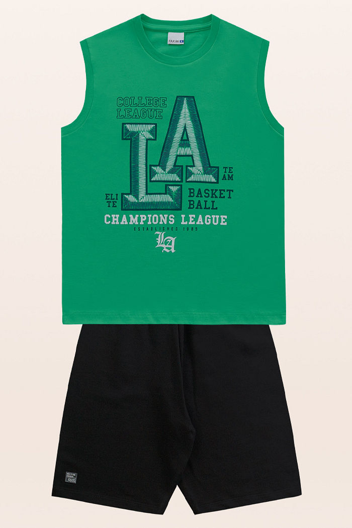 Conjunto regata e bermuda Los Angeles