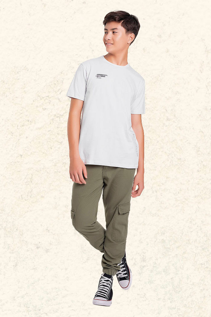 Camiseta em meia malha