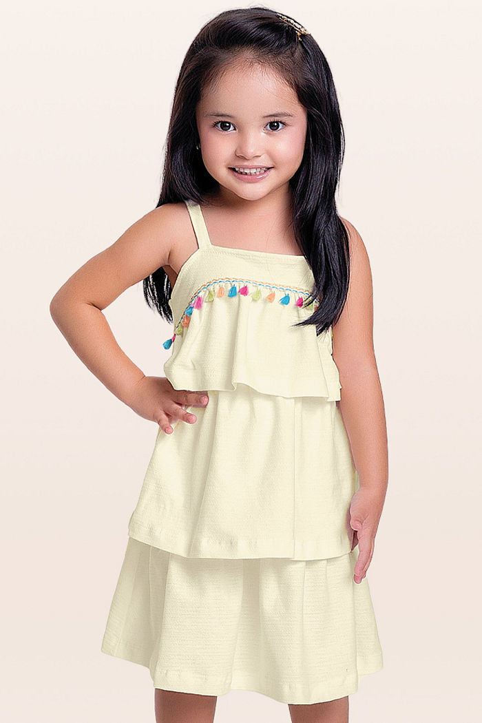 Vestido em malha florence fita tassel.