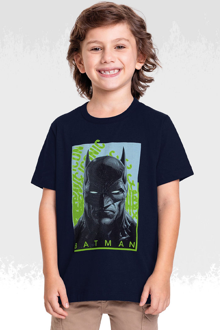 Camiseta batman em meia malha