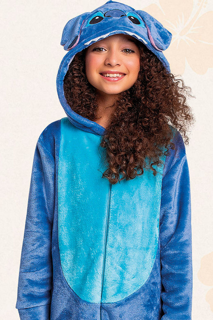 Kigurumi Lilo & Stitch em fleece