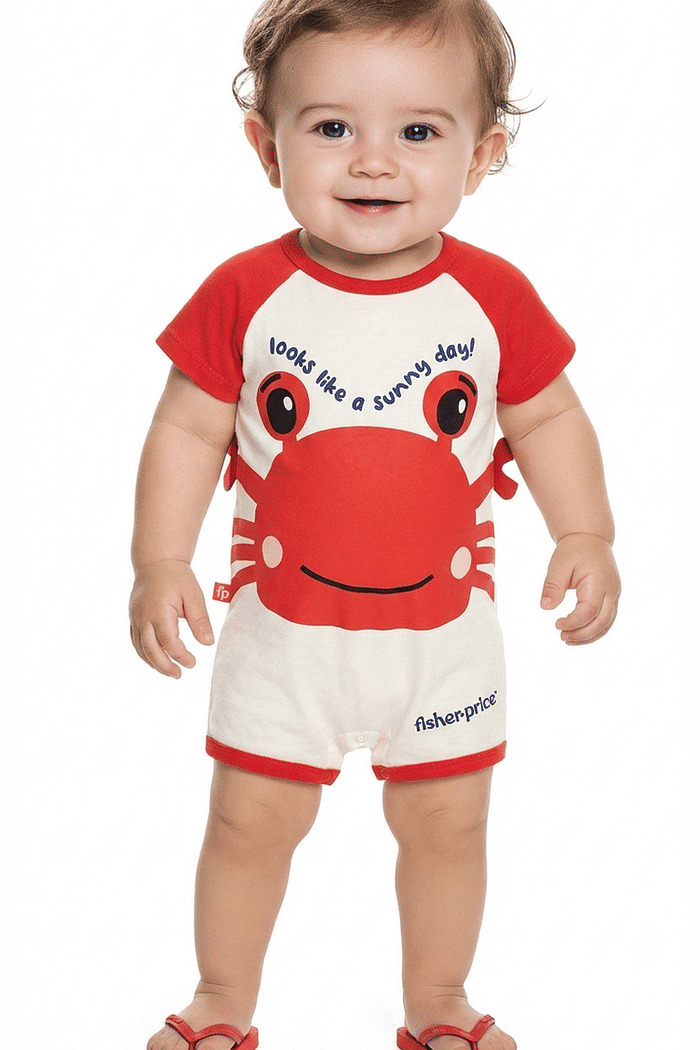 Macacão em meia malha bichinhos